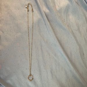 Gold circle choker